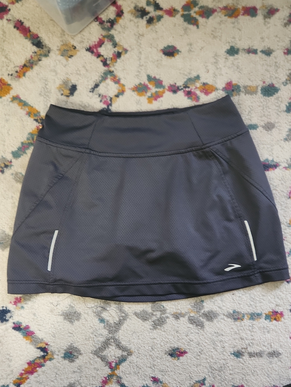 Brooks Women’s Dark Gray Athletic Skort with Reflective Details